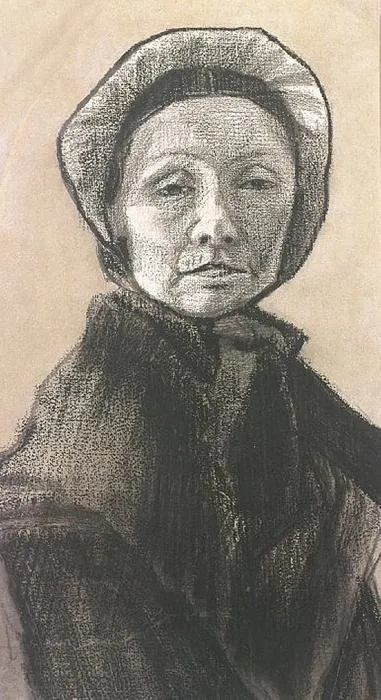 Woman With Dark Cap, Sien's Mother — Vincent Willem Van Gogh