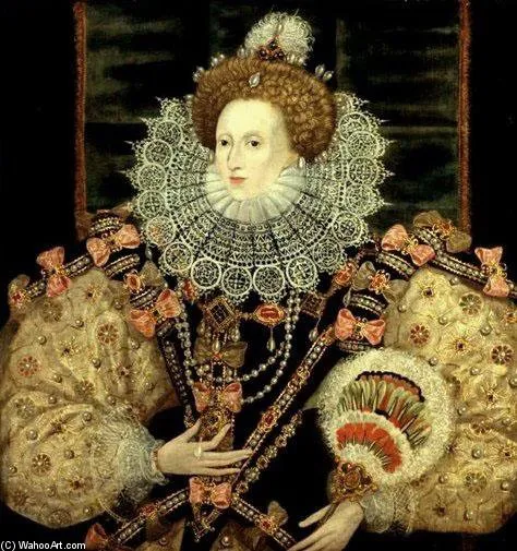 Portrait Of Queen Elizabeth I The Armada Portrait — George Gower