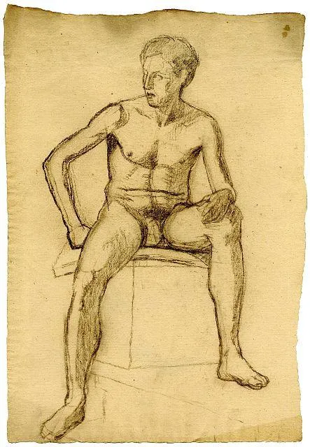 Sketch Of Male Nude — Теодор Клемент Стилль