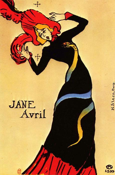 Jane Avril — Comte Henri Marie Raymond De Toulouse-lautrec-monfa