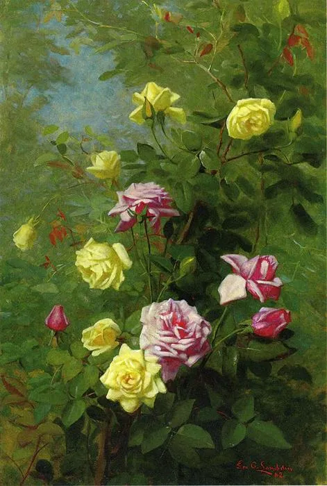 Climbing Roses — George Cochran Lambdin