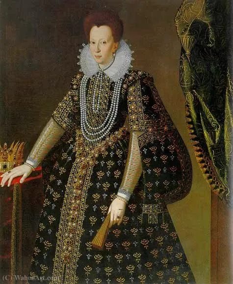 Portrait Of Christine Of Lorraine — Santi Di Tito