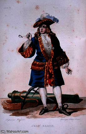 Portrait Of Jean Bart C.1830 — Jean Baptiste Mauzaisse