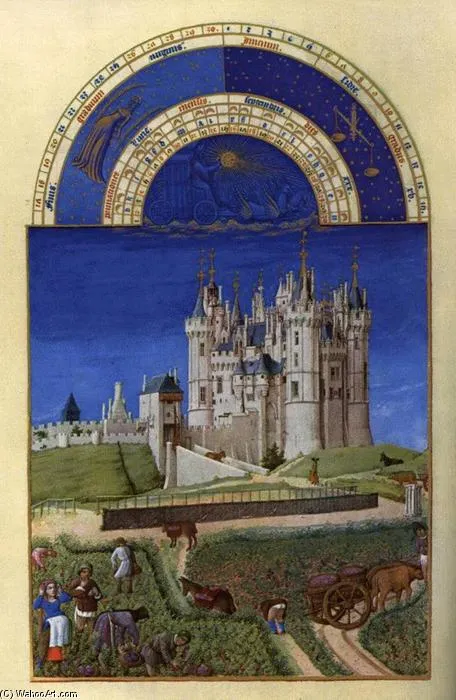 Les Très Riches Heures Du Duc De Berry: Septembre (september) — Братья Лимбург