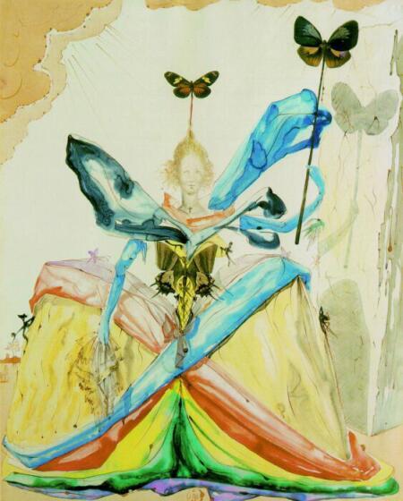 The Queen Of The Butterflies, 1951 — Сальвадор Дали
