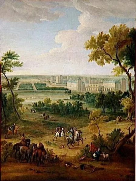 Vue Du Chateau De Vincennes Du Cote Du Parc — Jean-baptiste Martin (martin Des Batailles)