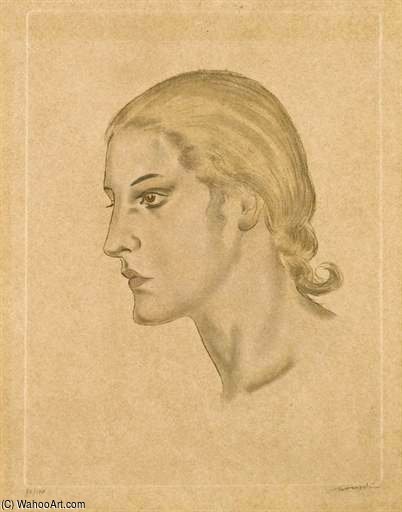 Portrait De Femme De Profil — Фуджита