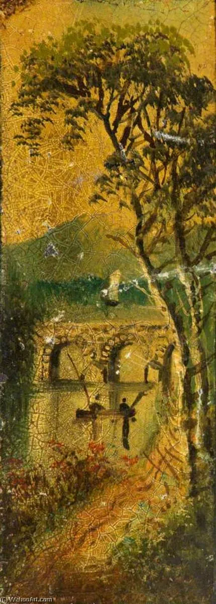 Bridge With Mountains — Альфред Уортингтон