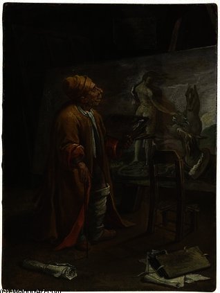 Paolo De Matteis In His Studio — Pier Leone Ghezzi