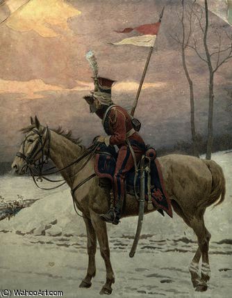 A Lancer Of Napoleon's Polish Guards On Winter Patrol — Jan Van Chelminski