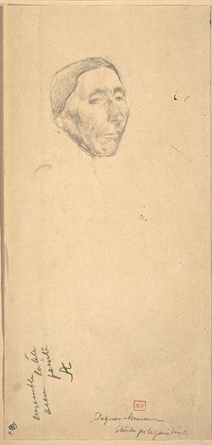 Head Of An Old Woman, Three-quarters To Right — Парсел-адolphe-жан Дагна́н-бувре́т