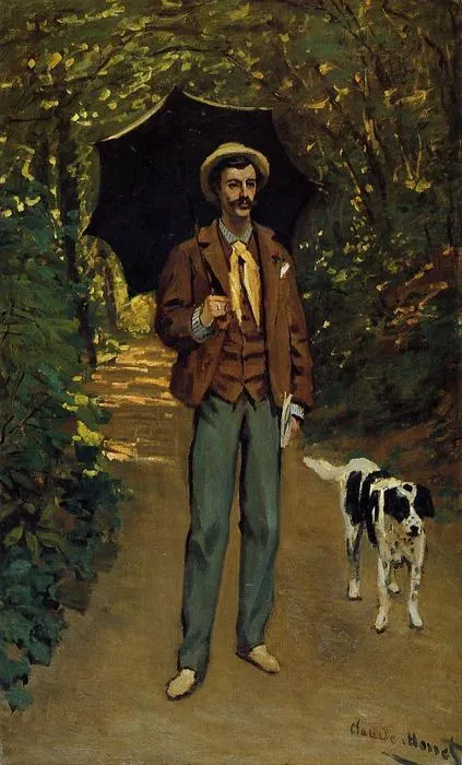 Victor Jacquemont Holding A Parasol — Клод Моне
