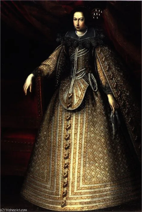 Portrait Of Isabella Of Savoy — Sante Peranda