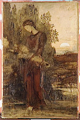 Jeune Fille Thrace Portant La Tête D'orphée — Море