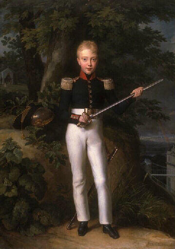 Portrait Du Duc De Bordeaux — Alexandre-jean Dubois-drahonet