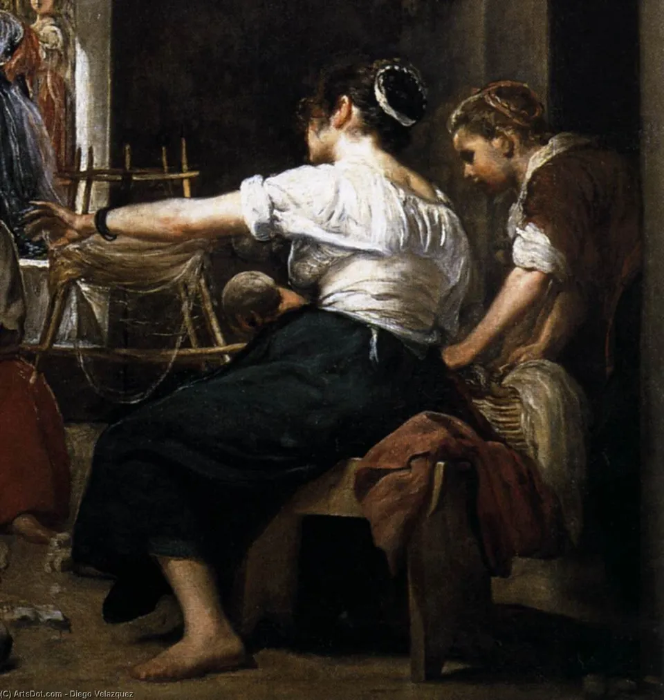 The Fable Of Arachne (detail) — Диего Родригес Де Сильва И Веласкес