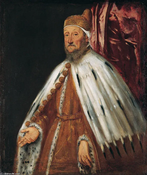 Portrait Of Doge Pietro Loredan — Тинторетто