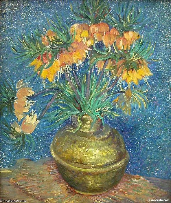 Fretillaires Couronne Imperiale Dans Un Vase En Cuivre — Vincent Willem Van Gogh