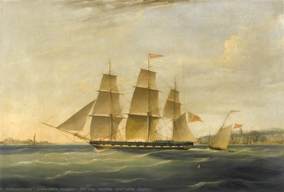 The Ship 'matilda' And Cutter 'zephyr' — James Miller Huggins