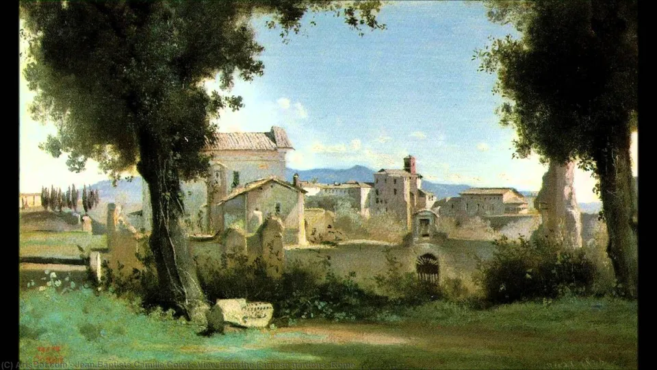 View From The Farnese Gardens, Rome — Жан-батист Кёро