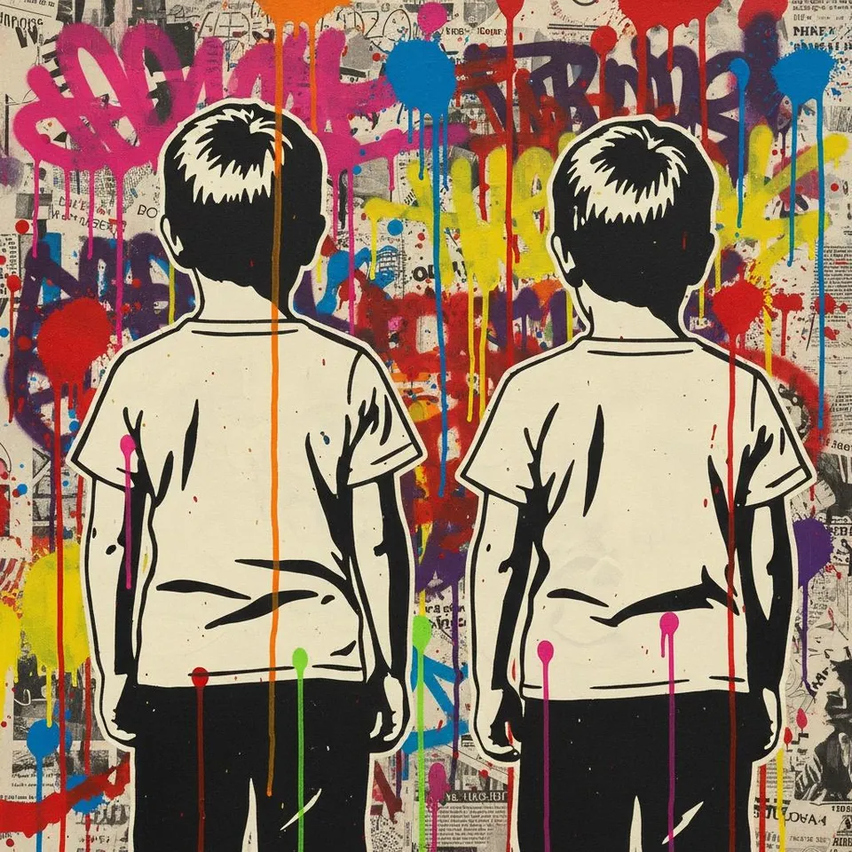 Chromatic Echoes Of Innocence Amidst A Fragmented Monochrome Narrative — Caroline Pelletier
