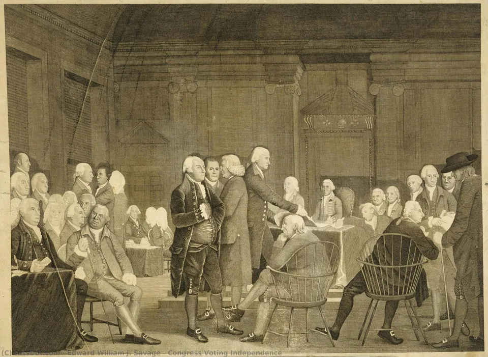 Congress Voting Independence — Edward William J. Savage