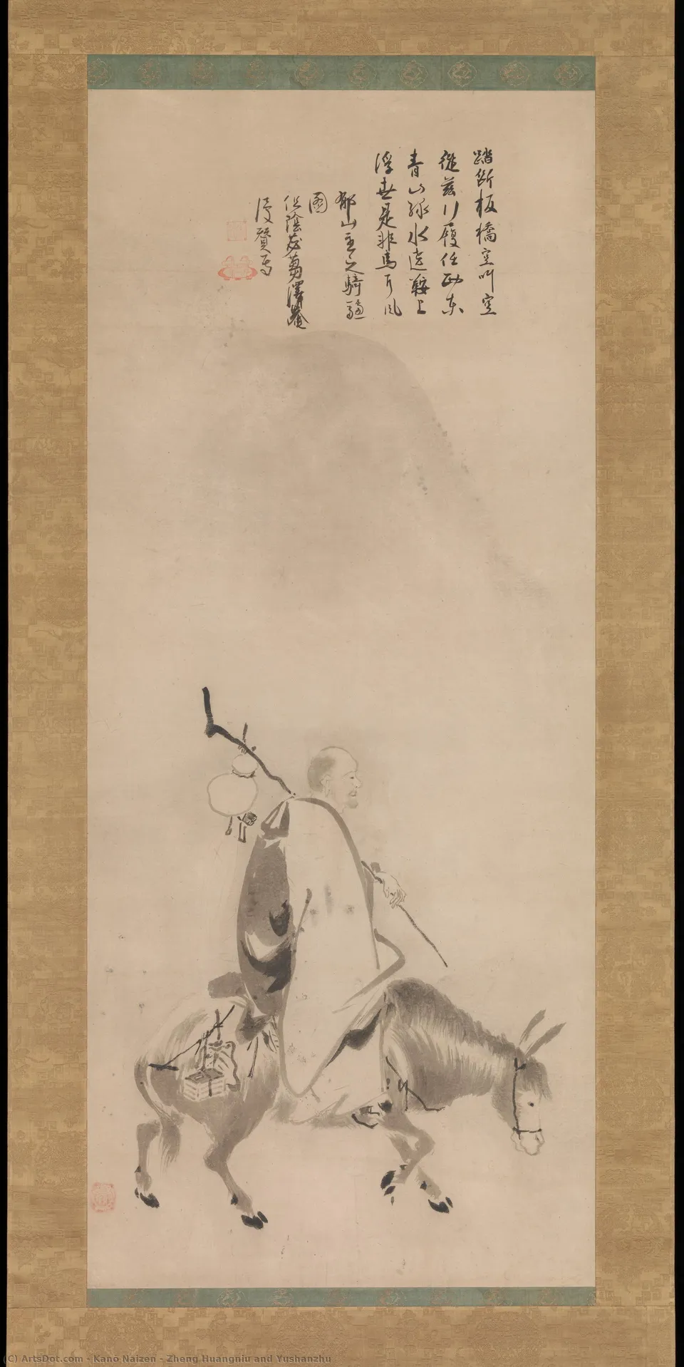 Zheng Huangniu And Yushanzhu — Kanō Naizen