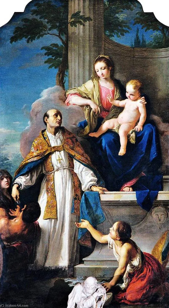 Madonna And Child With Saint Thomas Of Villanova — Giambettino Cignaroli
