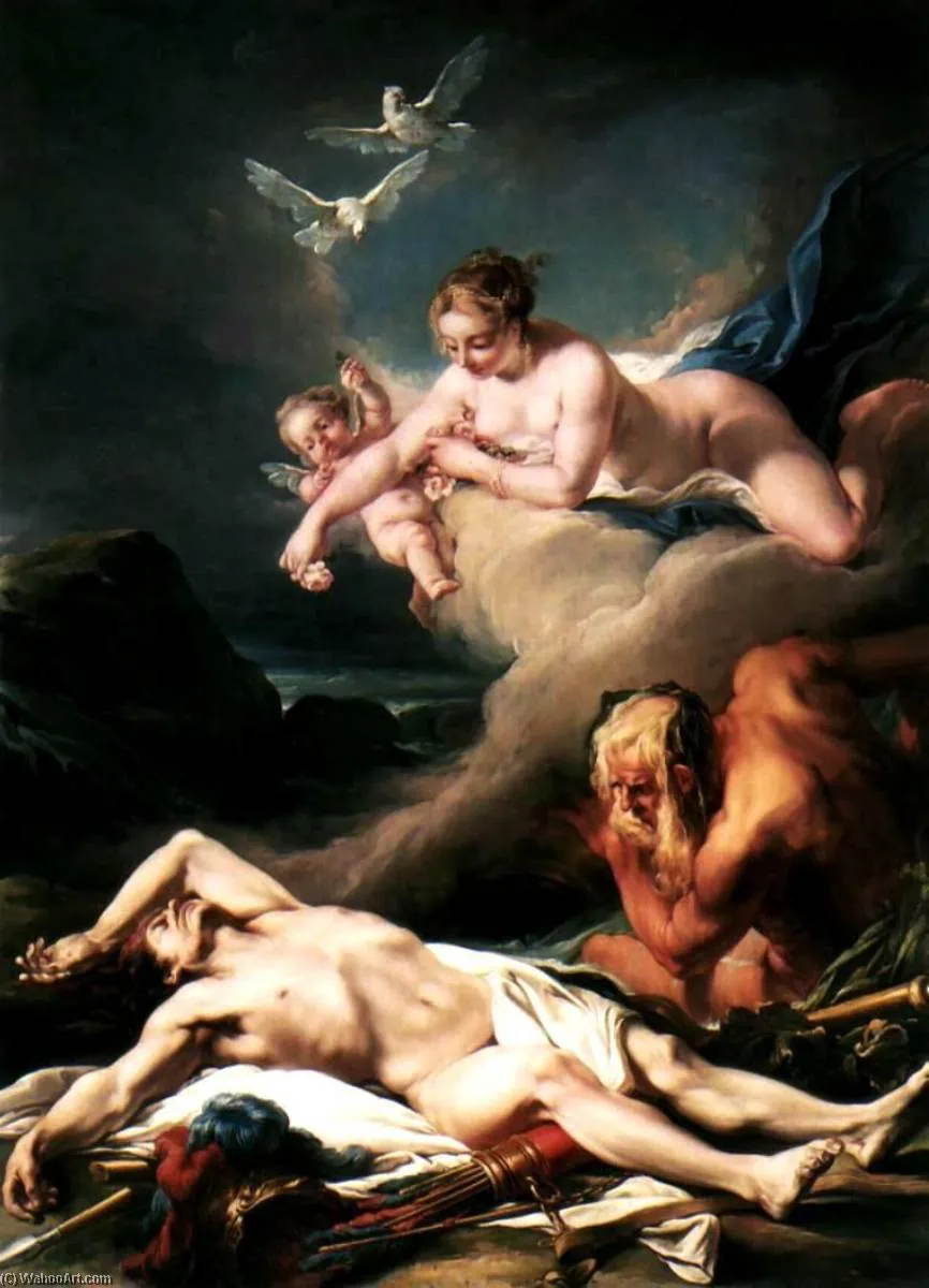 Hector Exposed On The Banks Of The Xanthus River — Jean Baptiste Deshays De Colleville