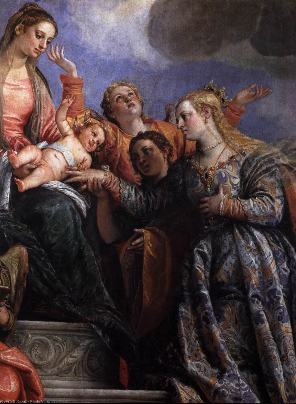 Mystical Marriage Of St Catherine (detail) — Паоло Веронезе