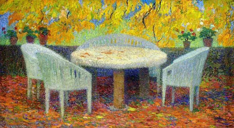 Under The Large Chestnut Tree At Marquayrol — Henri Jean Guillaume Martin