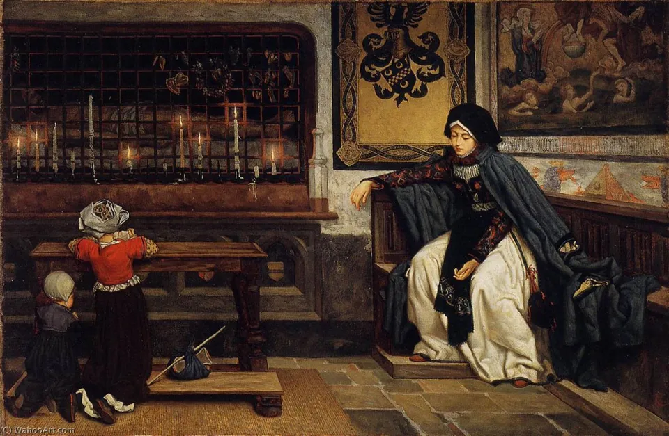 Marguerite In Church — Тиссо