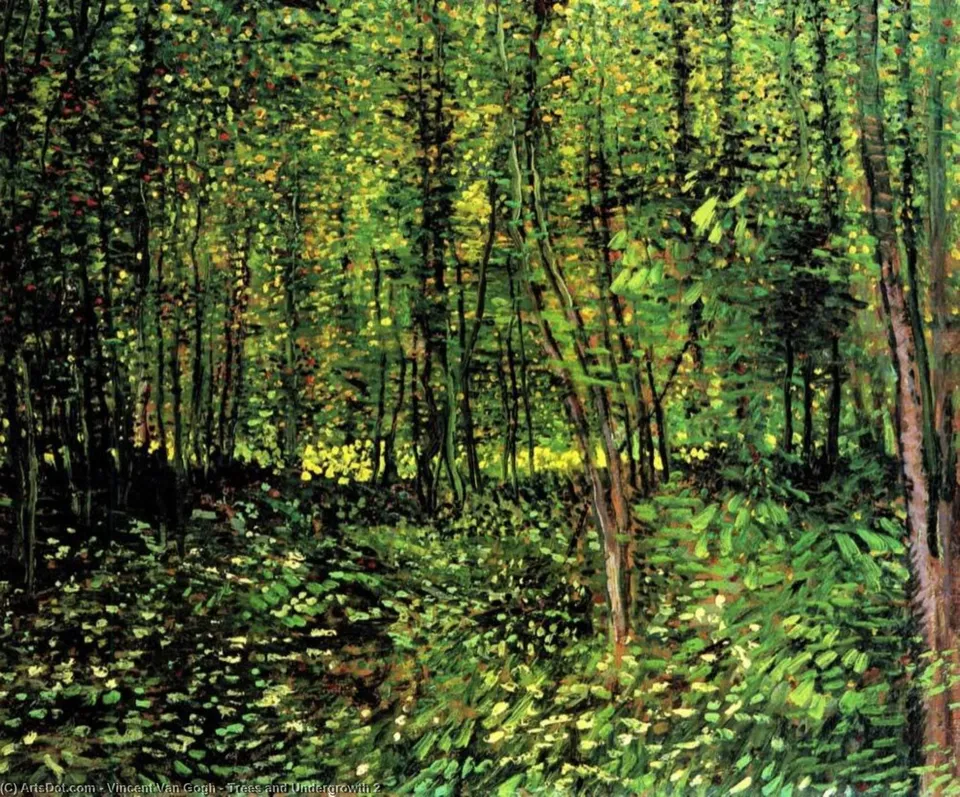 Деревья И Подлесок 2 — Vincent Willem Van Gogh