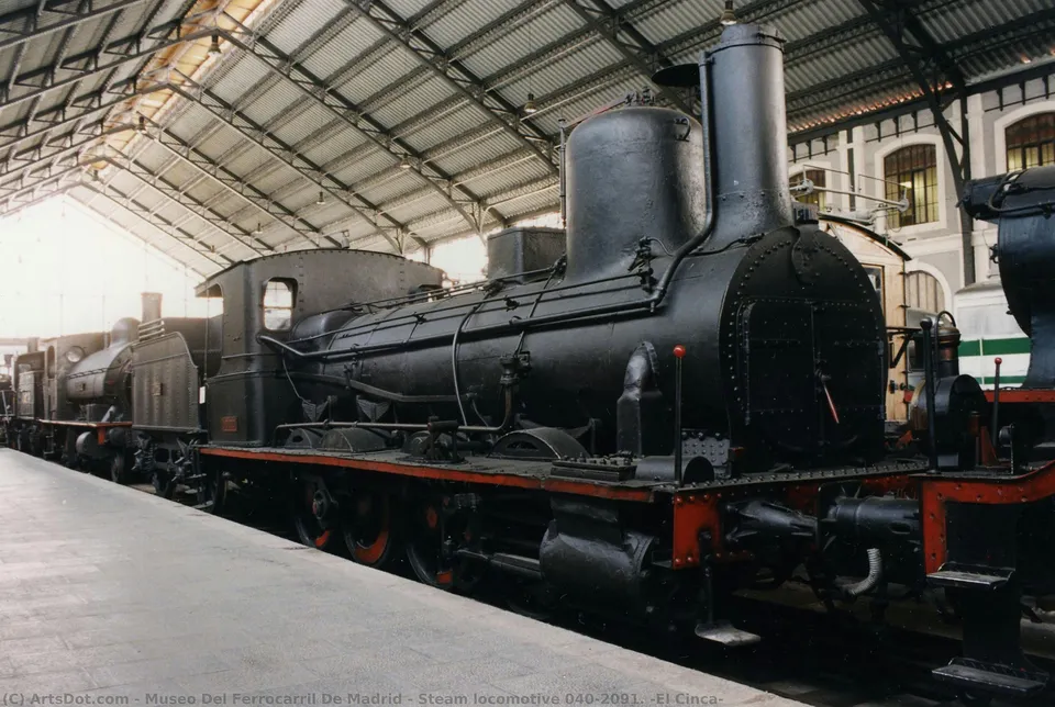 Steam Locomotive 040-2091. “el Cinca — Музей Железнодорожной Техники Мадрида