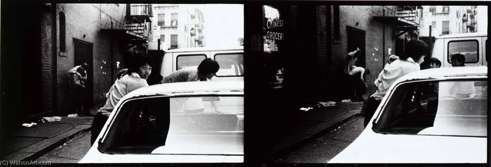 Hestor Street Fight (from Series, Chinatown) — Eve Sonneman
