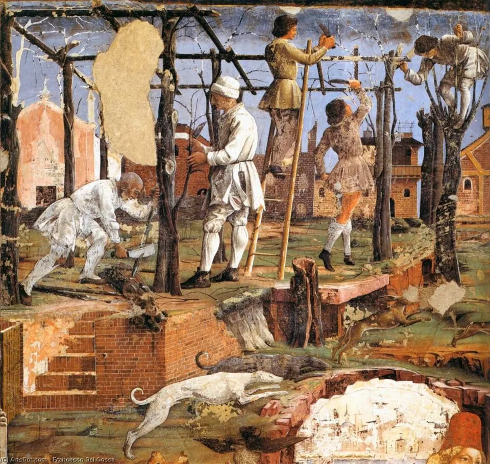 Allegory Of March: Triumph Of Minerva (detail) (14) — Франческо Дель Косса