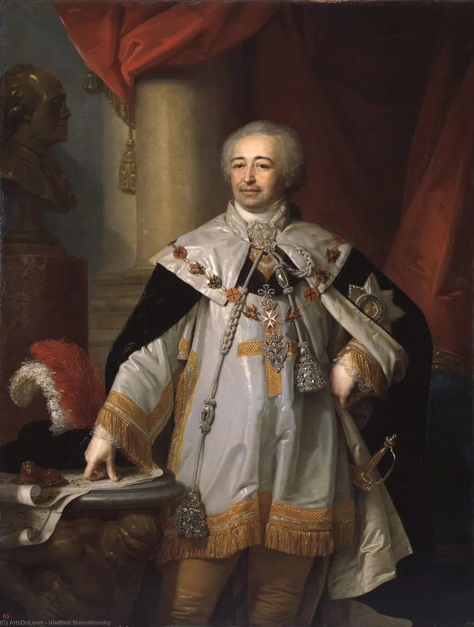 Portrait Of Prince A. B. Kurakin — Vladimir Lukich Borovikovsky