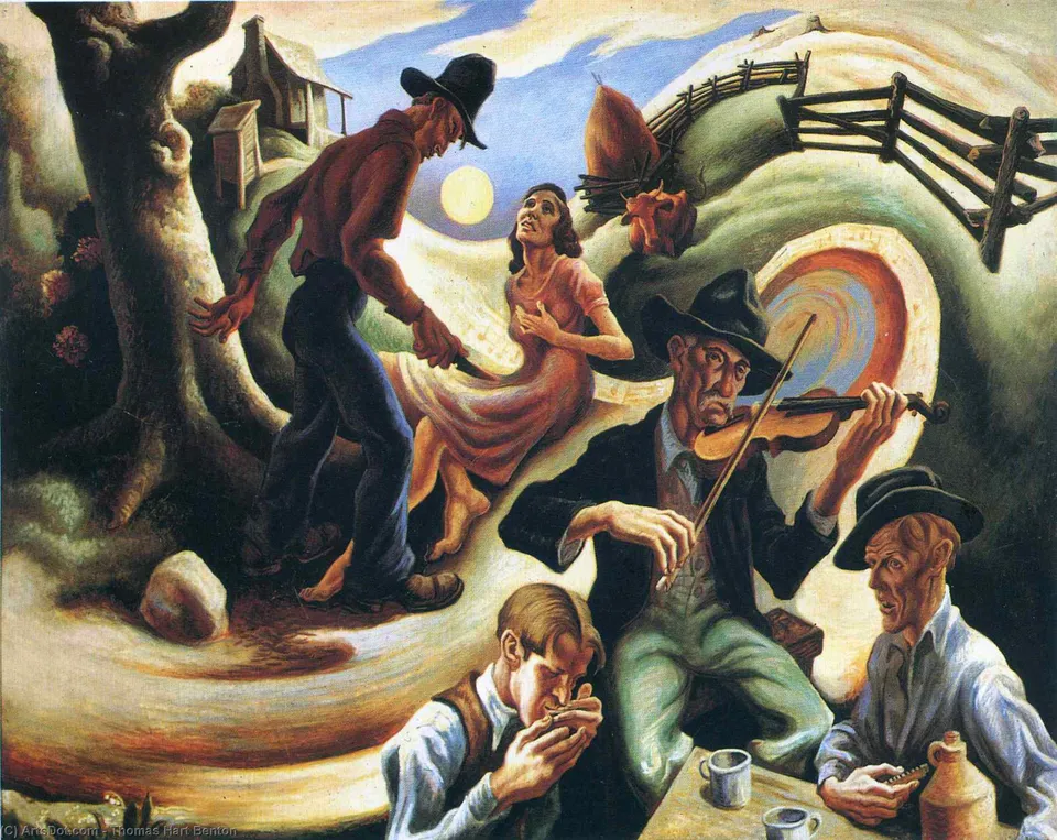 The Ballad Of The Jealous Lover Of Lone Green Valley — Томас Харт Бентън