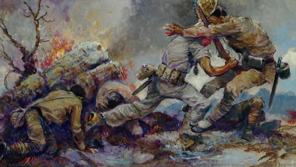 Private Dale Merlin Hansen, Usmc- Okinawa Shima In The Ryukyu Island Chain — Полковник Чарльз Х. Уотерхаус, Usmcr