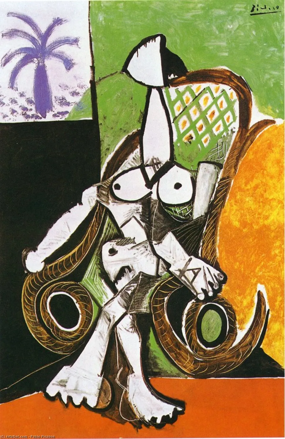 Naked Woman In Rocking Chair — Пабло Пикассо