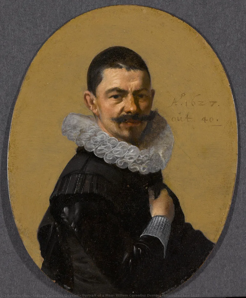 Portrait Of A Man, Willem Cornelisz Duyster (attributed To), 1627 — Willem Cornelisz Duyster