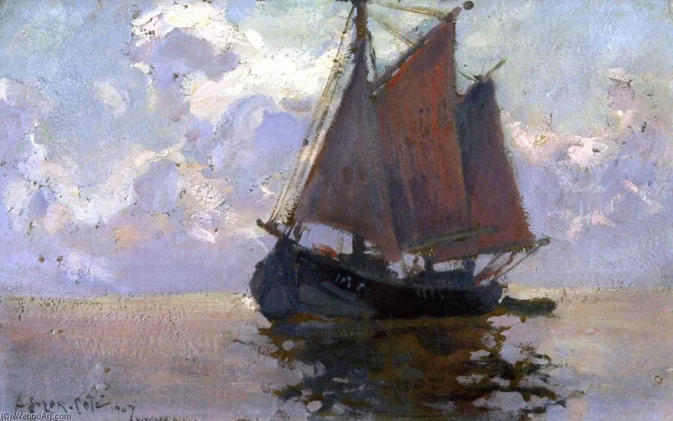Lugger In The Bay Of Mont Saint Michel — Марк Аврелий Де Фой Сузор-котэ