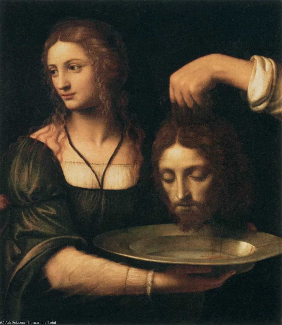 Salome Receiving The Head Of St John The Baptist — Бернардино Луини