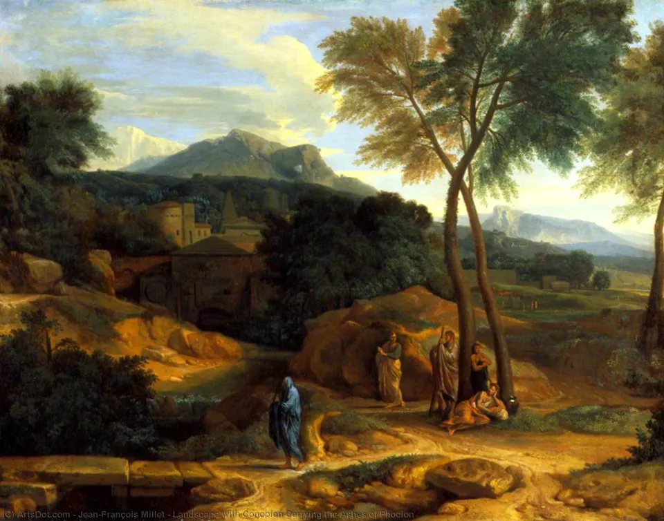 Landscape With Conopion Carrying The Ashes Of Phocion — Милле́