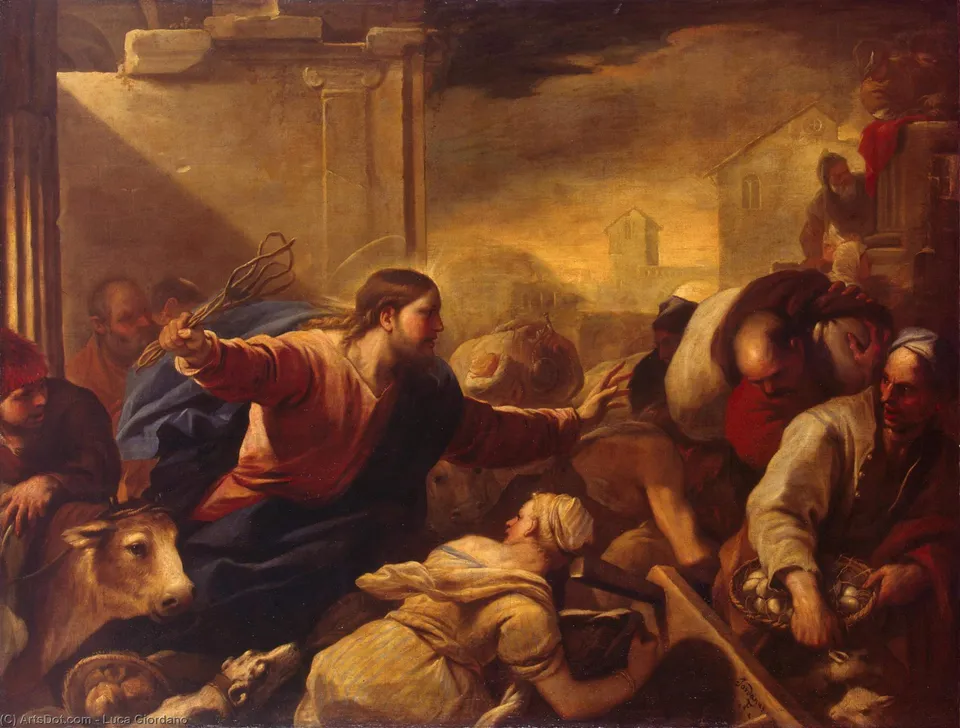 Expulsion Of The Moneychangers From The Temple — Лука Джордано