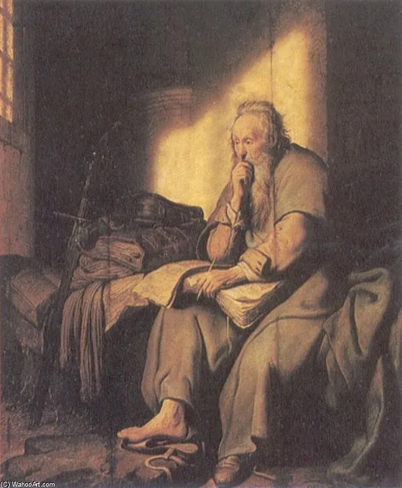 Святой Павел В Тюрьме — Рембрандт Ван Рейн