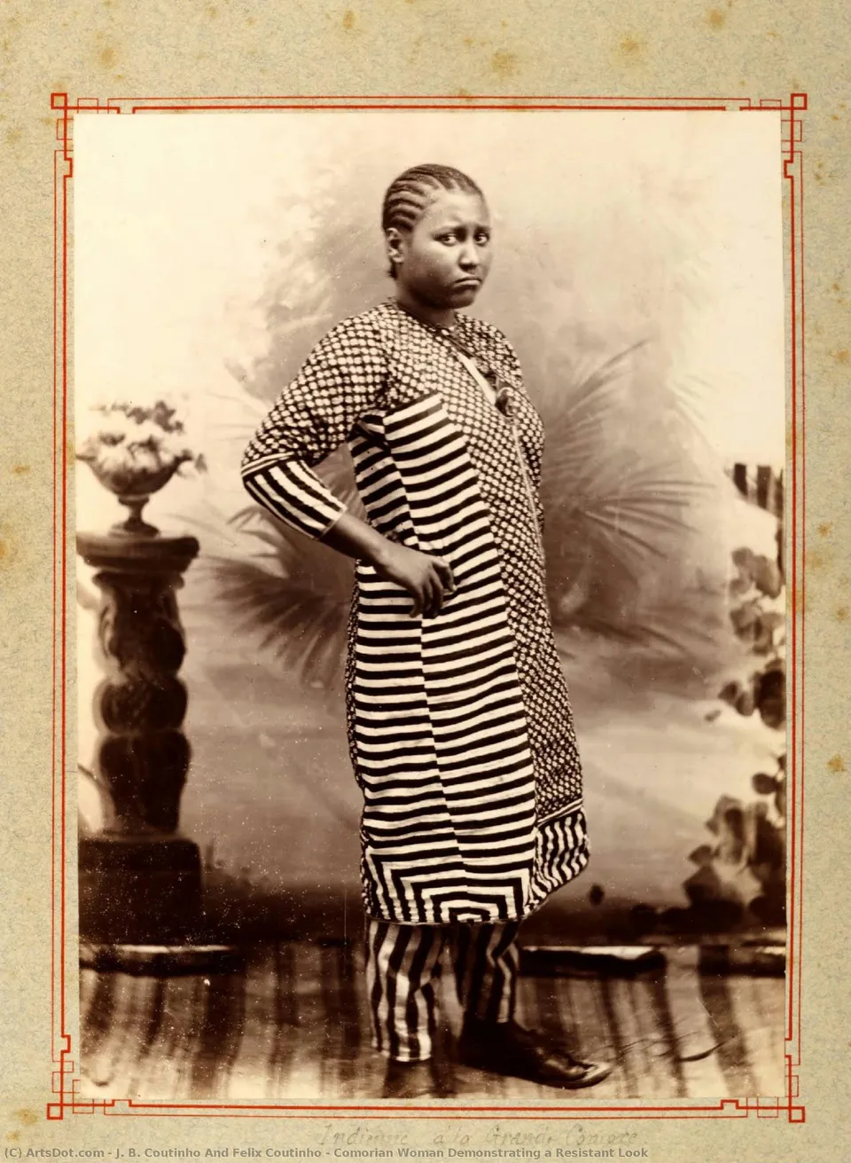 Comorian Woman Demonstrating A Resistant Look — J. B. Coutinho And Felix Coutinho