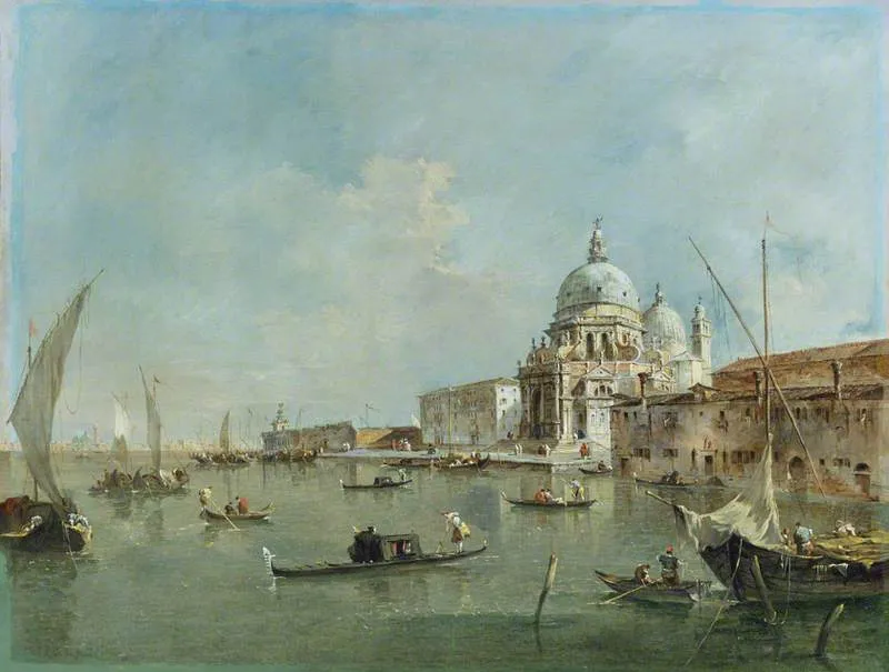 Venice Santa Maria Della Salute And The Dogana — Francesco Lazzaro Guardi