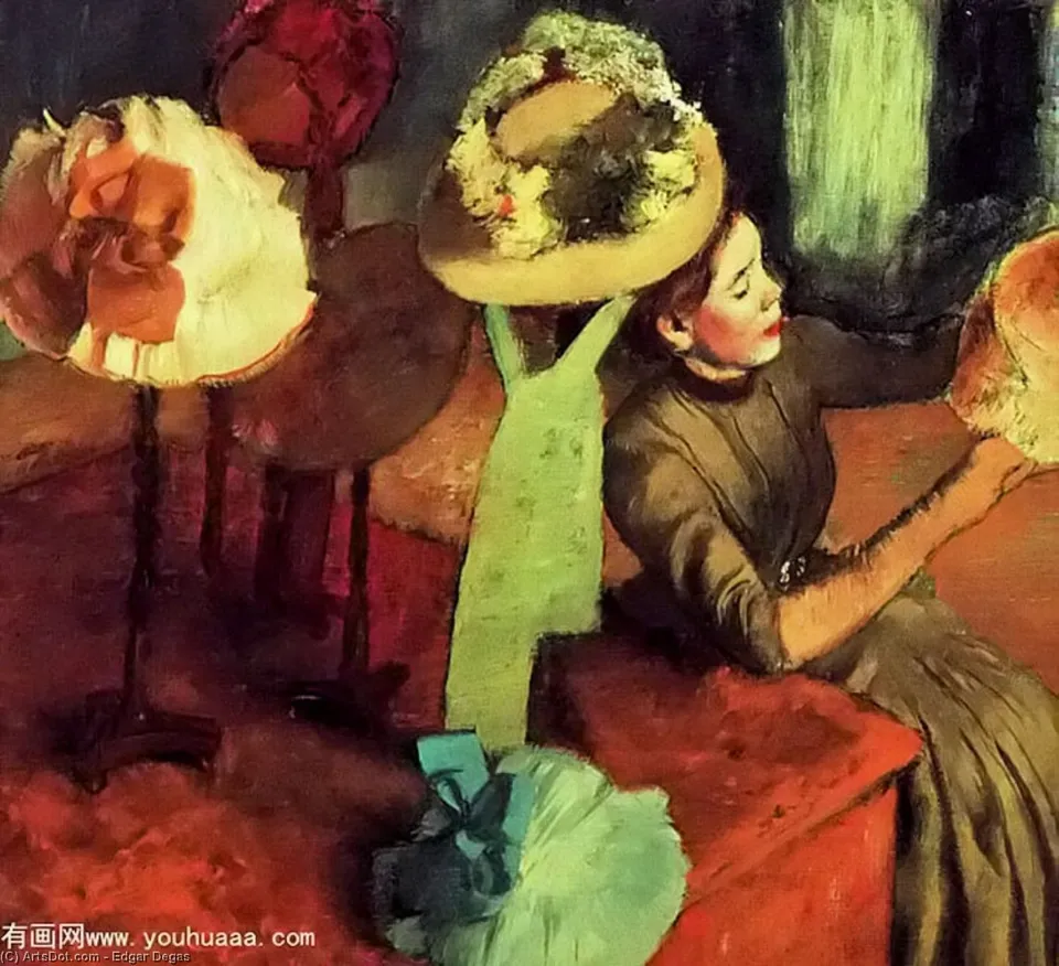 The Millinery Shop, Art Institute Of Chicago — Hilaire-germain-edgar Degas
