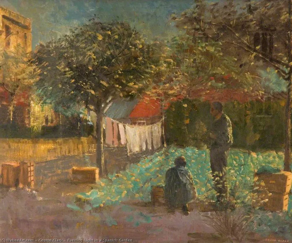 Evening Light In A Spanish Garden — Cosmo Clark